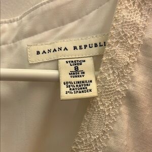 Banana Republic White Linen Blend dress